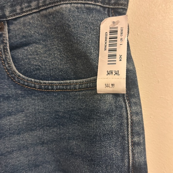 Men’s Old Navy 34x34 Blue Jeans Straight NWT - Picture 4 of 5